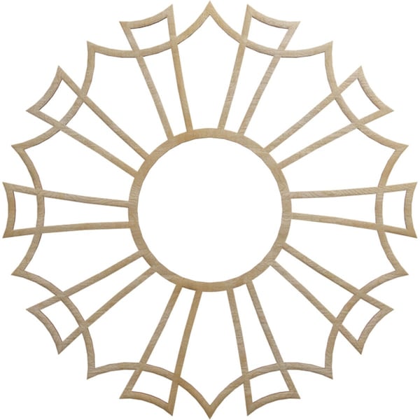 Ekena Millwork Augustus Wood Fretwork Pierced Ceiling Medallion, Birch, 22"OD x 7 3/4"ID x 1/4"T CMWP22X22X0250AUBI - main